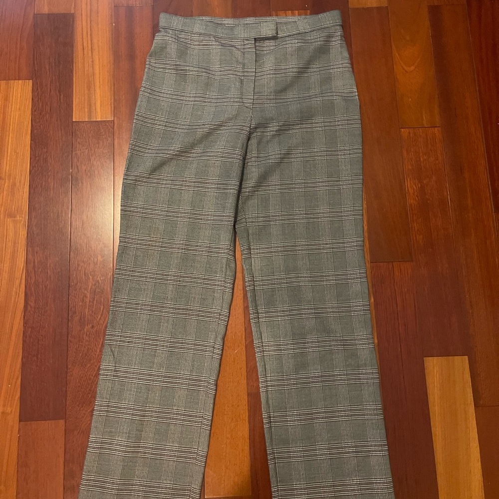 Gray Plaid Women’s Pants